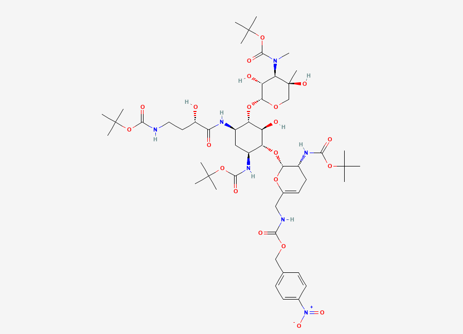 Two-dimensional chemical structure of Sisomicin Impurity 6