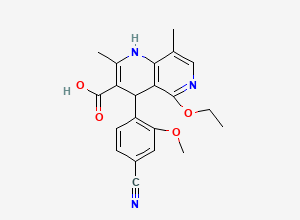 Two-dimensional chemical structure of Finerenone Impurity 2, CAS 1050477-45-6