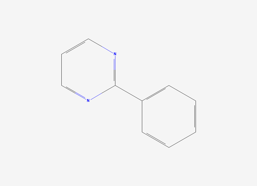 Two-dimensional chemical structure of 2-Phenylpyrimidine
