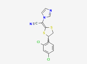 Two-dimensional chemical structure of Luliconazole, (+)-