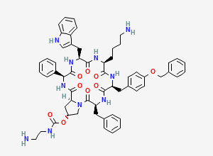 Two-dimensional chemical structure of Pasireotide Impurity 8