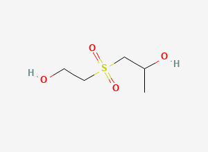 Two-dimensional chemical structure of 1-(2-hydroxyethylsulfonyl)propan-2-ol, CAS 32014-03-2