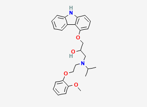 Two-dimensional chemical structure of N-Isopropyl Carvedilol, CAS 1246819-01-1