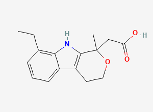 Two-dimensional chemical structure of Desethyl methyl etodolac