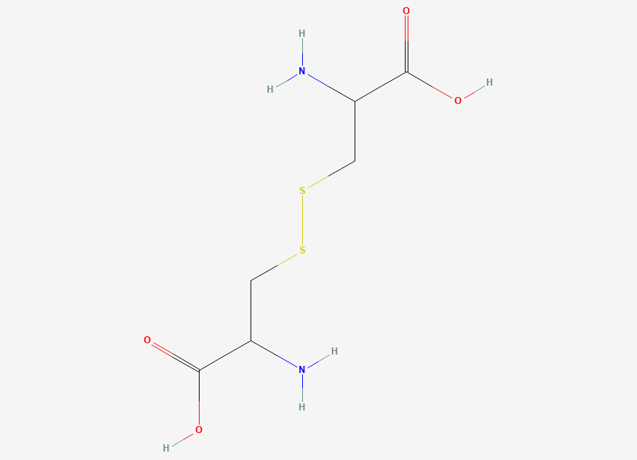 Two-dimensional chemical structure of DL-Cystine, CAS 923-32-0