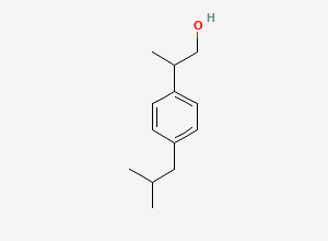 Two-dimensional chemical structure of Ibuprofen EP Impurity P / Ibuprofen BP Impurity P / Ibuprofen Alcohol, CAS 36039-36-8