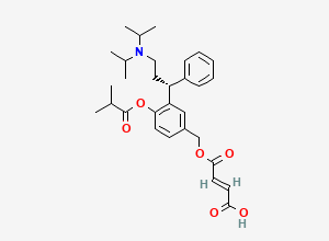 Two-dimensional chemical structure of Fesoterodine Fumarate Ester, CAS 1254942-29-4