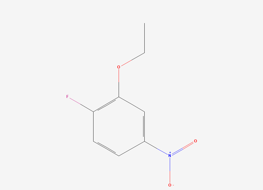 Two-dimensional chemical structure of 2-Ethoxy-1-fluoro-4-nitrobenzene