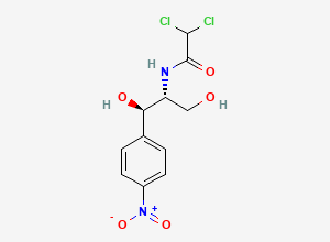 Two-dimensional chemical structure of Chloramphenicol, CAS 56-75-7