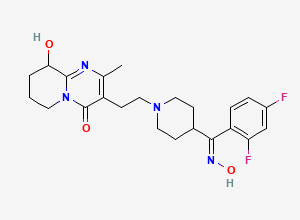 Two-dimensional chemical structure of Paliperidone Z-Oxime, CAS 1388021-47-3