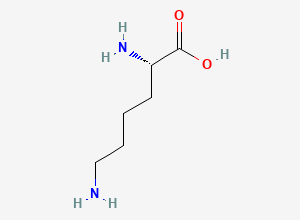 Two-dimensional chemical structure of L-Lysine