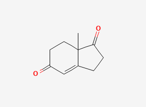 Two-dimensional chemical structure of 7a-Methyl-2,3,7,7a-tetrahydro-1H-indene-1,5(6H)-dione