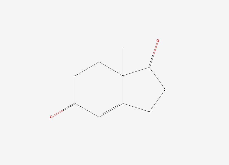 Two-dimensional chemical structure of 7a-Methyl-2,3,7,7a-tetrahydro-1H-indene-1,5(6H)-dione
