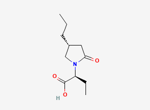 Two-dimensional chemical structure of Brivaracetam Acid impurity, CAS 943986-67-2