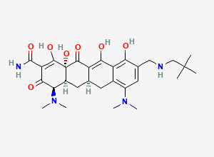 Two-dimensional chemical structure of (4R)-Omadacycline