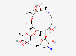 Two-dimensional chemical structure of Azithromycin EP Impurity E, CAS 612069-27-9