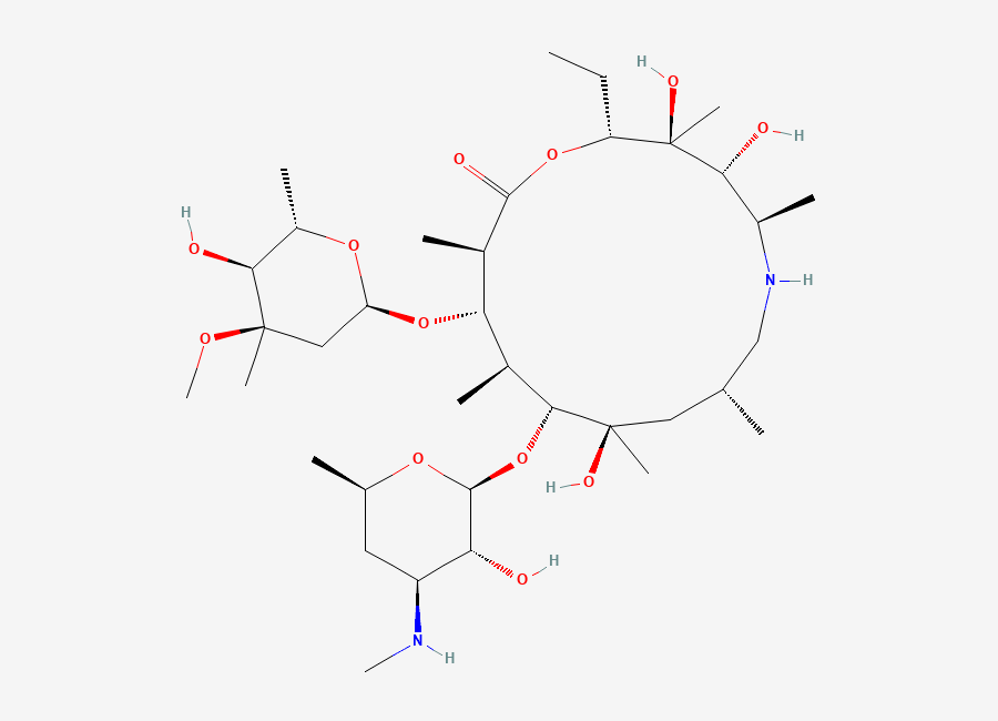 Two-dimensional chemical structure of Azithromycin Impurity 48