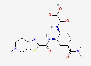 Two-dimensional chemical structure of Edoxaban M1 Impurity, CAS 767625-11-6