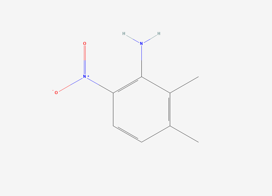 Two-dimensional chemical structure of 2,3-Dimethyl-6-nitroaniline
