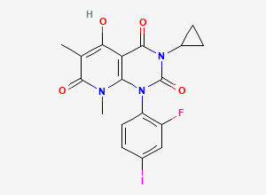 Two-dimensional chemical structure of 5S6EHX4QH6, CAS 871700-24-2