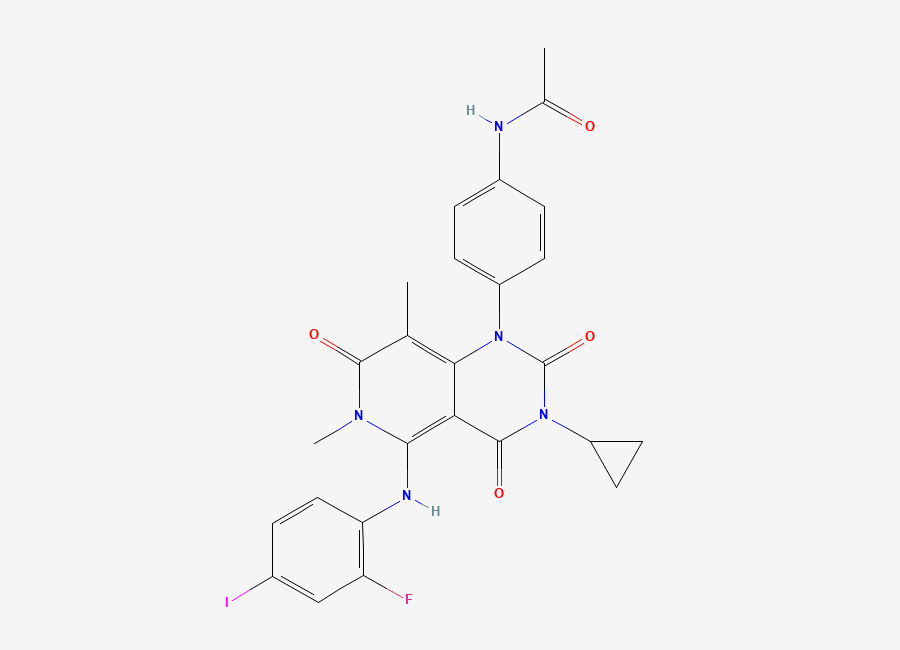 Two-dimensional chemical structure of Trametinib Impurity 27