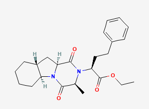 Two-dimensional chemical structure of Trandolapril EP Impurity D / Trandolapril Related Compound D /Trandolapril Diketopiperazine (Free Base), CAS 149881-40-3