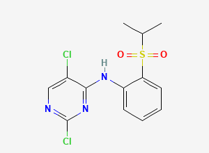 Two-dimensional chemical structure of Ceritinib Dichloro Impurity, CAS 761440-16-8
