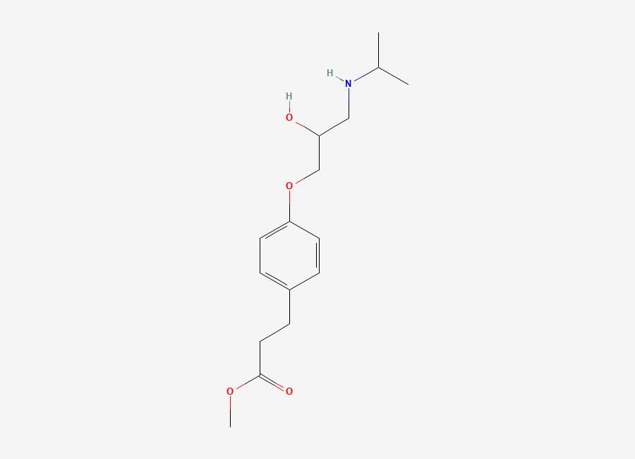 Two-dimensional chemical structure of Esmolol, CAS 81147-92-4