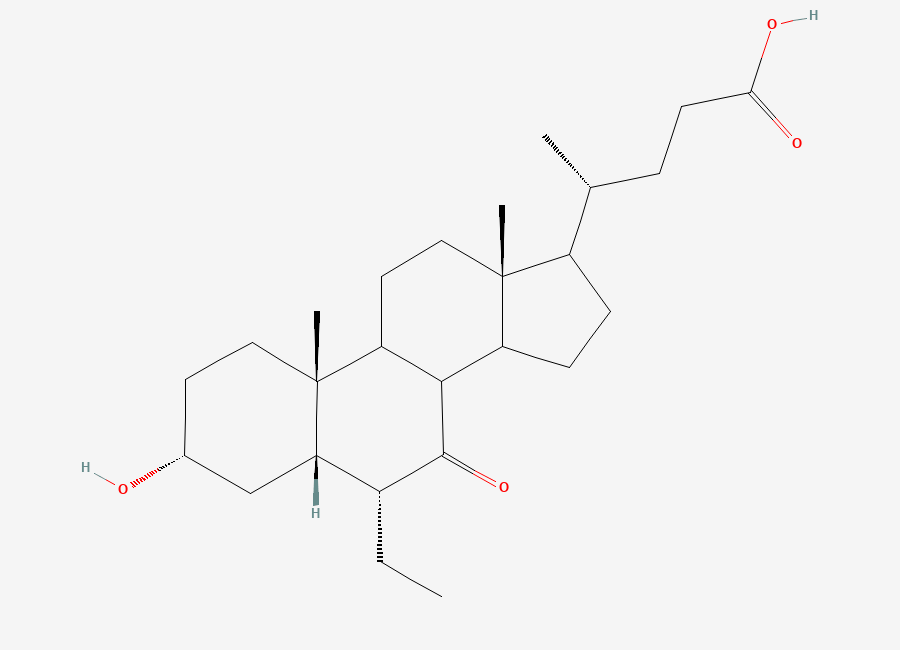 Two-dimensional chemical structure of Obeticholic Acid Impurity D