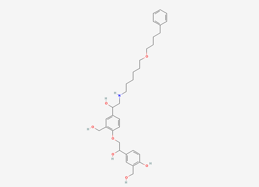Two-dimensional chemical structure of Salmeterol EP Impurity D / Salmeterol O-Alkyl Impurity, CAS 1391052-04-2