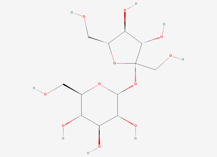 Two-dimensional chemical structure of Sucrose