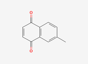 Two-dimensional chemical structure of 6-methylnapthoquinone, CAS 605-93-6