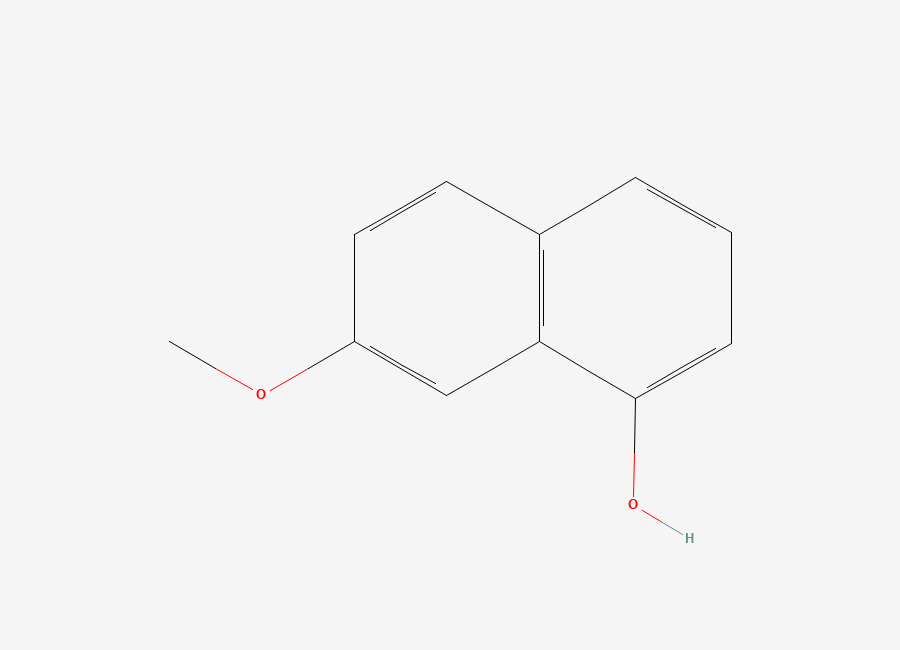 Two-dimensional chemical structure of 7-Methoxynaphthalen-1-ol