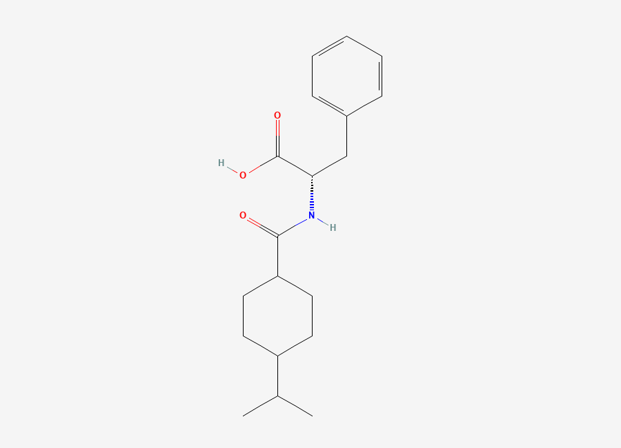Two-dimensional chemical structure of ent-Nateglinide
