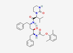 Two-dimensional chemical structure of (2S,4R,5S)-Lopinavir