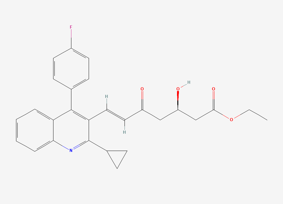 Two-dimensional chemical structure of Pitavastatin Impurity 109