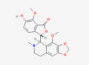 Two-dimensional chemical structure of 6'-Desmethoxy-6'-hydroxy Noscapine