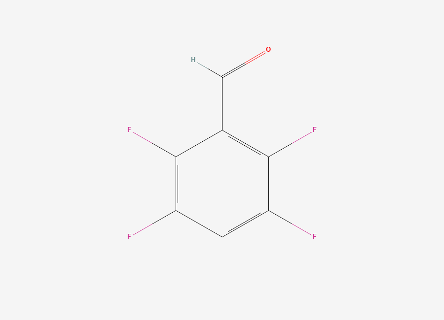 Two-dimensional chemical structure of 2,3,5,6-Tetrafluorobenzaldehyde