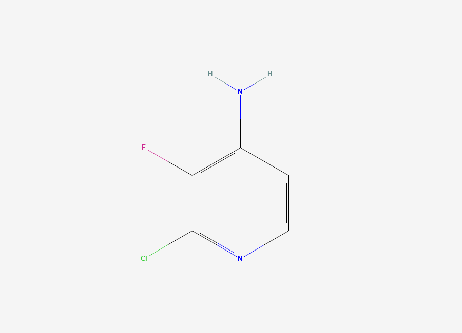 Two-dimensional chemical structure of 2-Chloro-3-fluoropyridin-4-amine