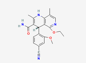 Two-dimensional chemical structure of Finerenone, CAS 1050477-31-0