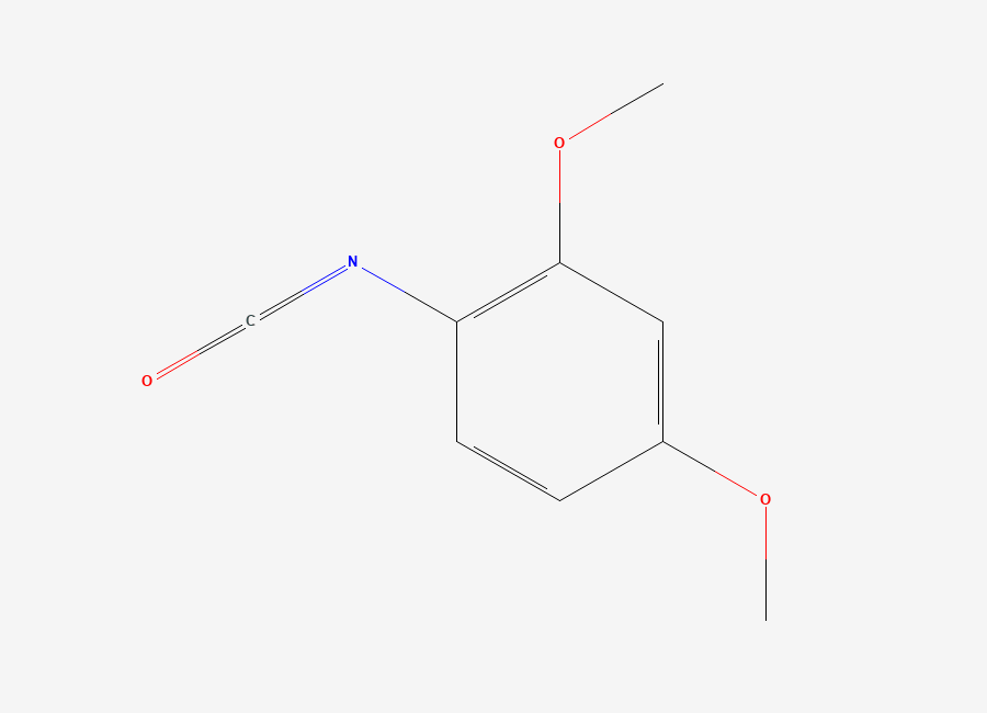 Two-dimensional chemical structure of 2,4-Dimethoxyphenyl isocyanate