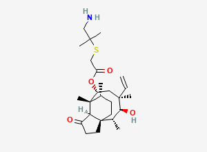 Two-dimensional chemical structure of Valnemulin EP Impurity B (Free Base), CAS 133787-61-8