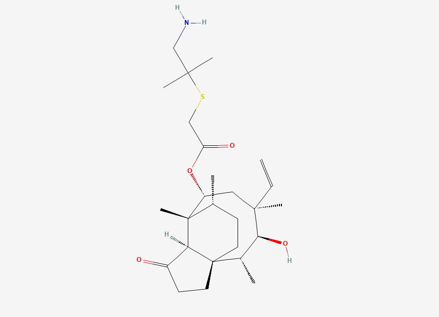 Two-dimensional chemical structure of Valnemulin EP Impurity B (Free Base), CAS 133787-61-8