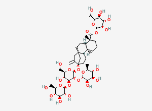Two-dimensional chemical structure of Rebaudioside C, CAS 63550-99-2