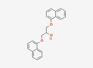Two-dimensional chemical structure of Propranolol EP Impurity C / Propranolol Bis-Ether Derivative/ Dinaphthyl Glycerol, CAS 17216-10-3