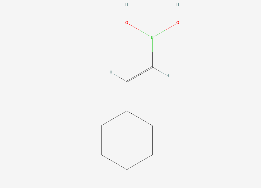 Two-dimensional chemical structure of (2-Cyclohexylvinyl)boronic acid