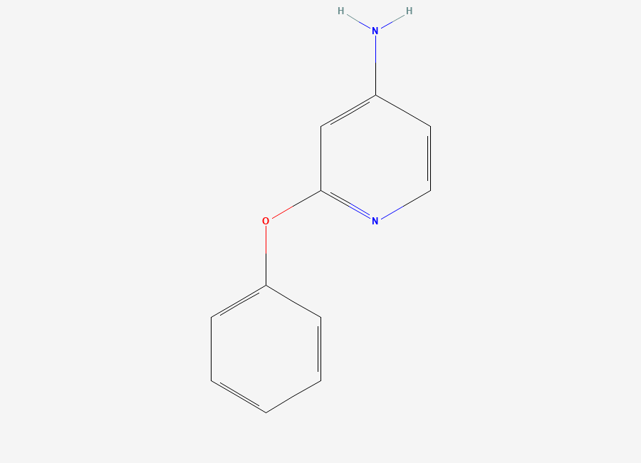 Two-dimensional chemical structure of 2-Phenoxypyridin-4-amine