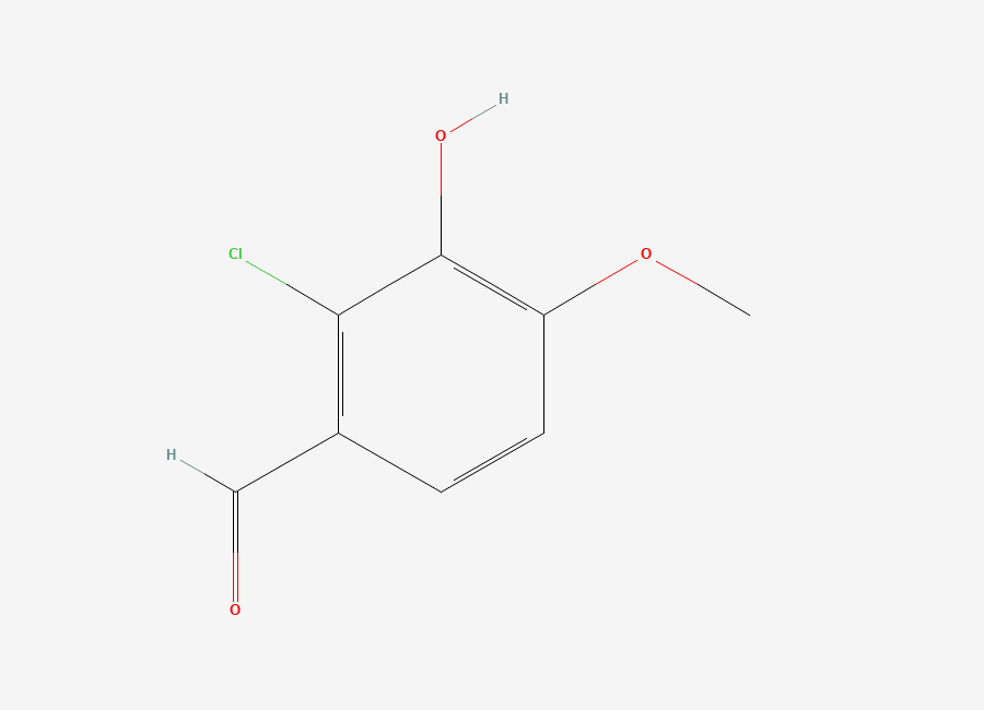 Two-dimensional chemical structure of Chloroisovaniline