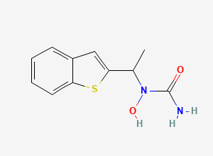 Two-dimensional chemical structure of Zileuton, CAS 111406-87-2