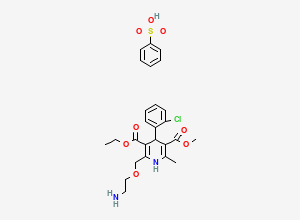Two-dimensional chemical structure of Amlodipine Besilate, CAS 111470-99-6
